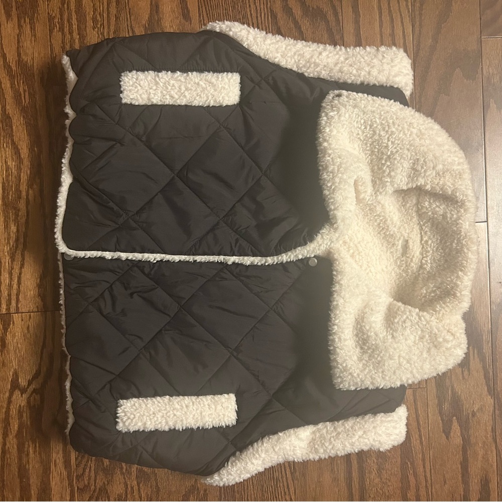 Black and White Quilted Jacket
